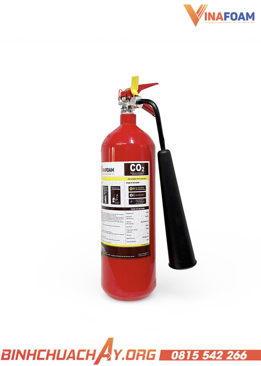 Bình chữa cháy 3kg khí CO2 Vinafoam MC3/CMC3