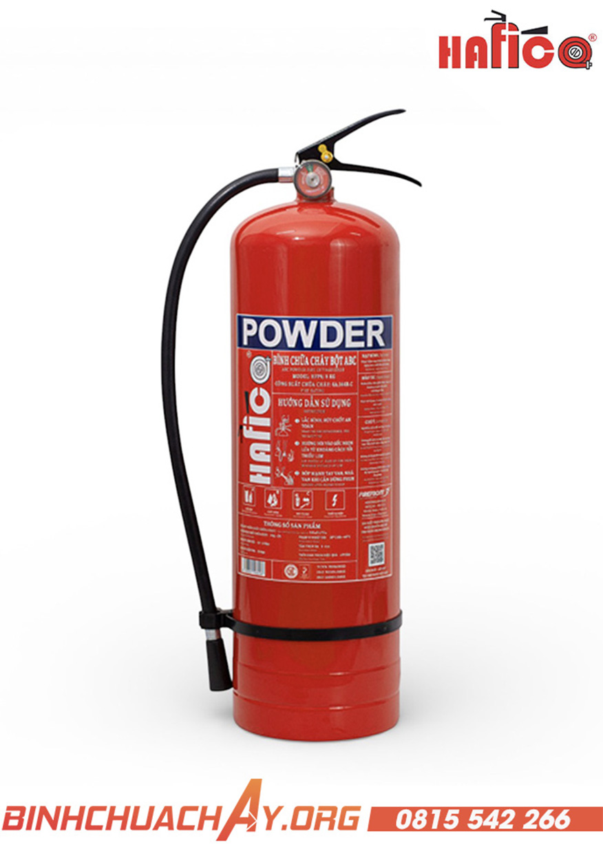 Bình chữa cháy 8kg bột ABC Hafico HFP8