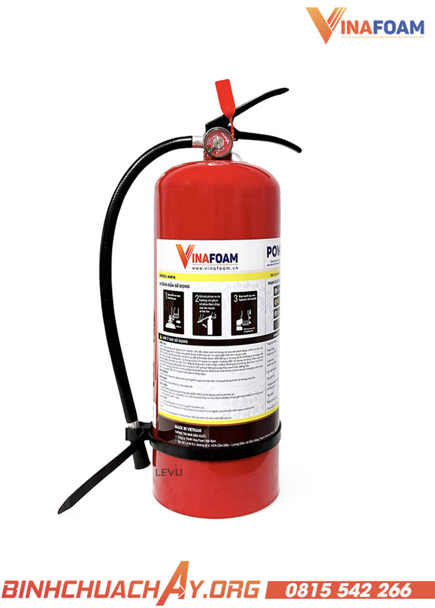 Bình chữa cháy 8kg bột ABC Vinafoam MP8/CMP8