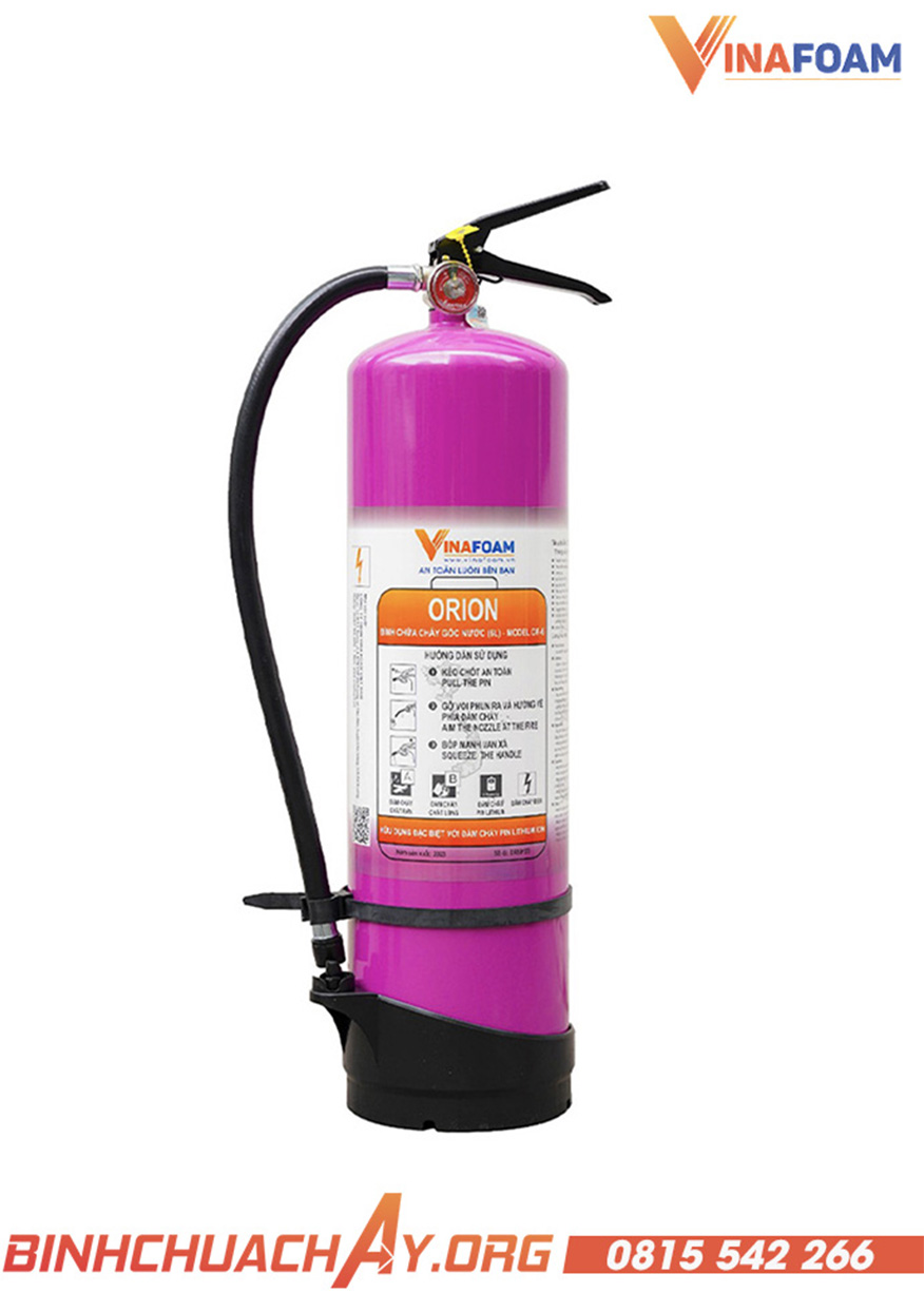 Bình chữa cháy pin lithium 6 lít OR-6 Orion